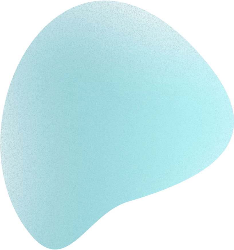 turquoise blob